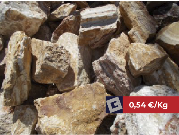 Roca mineral Onix Rojo 10-30cm